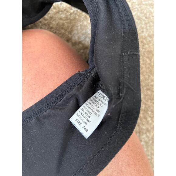 Bralette black lace overlay SZ 34B - Picture 2 of 3